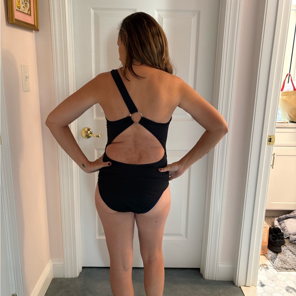 White House Black Market Black Cutout Swimsuit